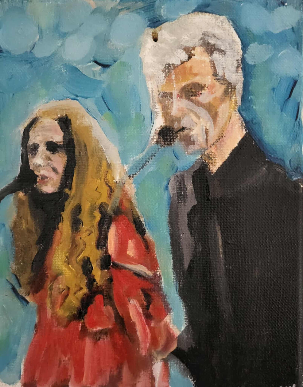 Lonesome Sinners 8x10 acrylic on canvas