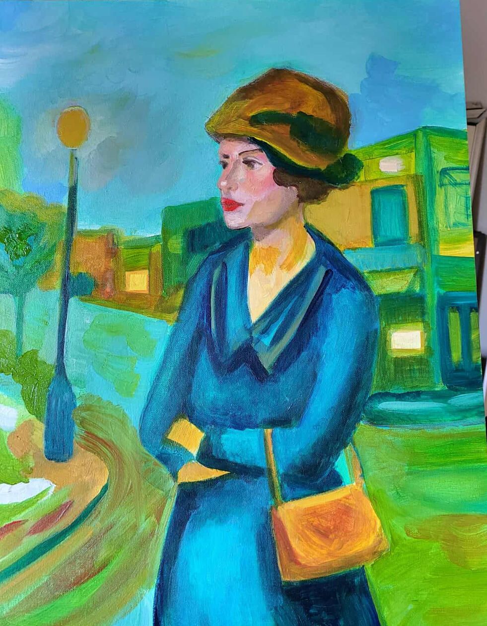 i'll be there 18x24 acrylic on canvas board $225