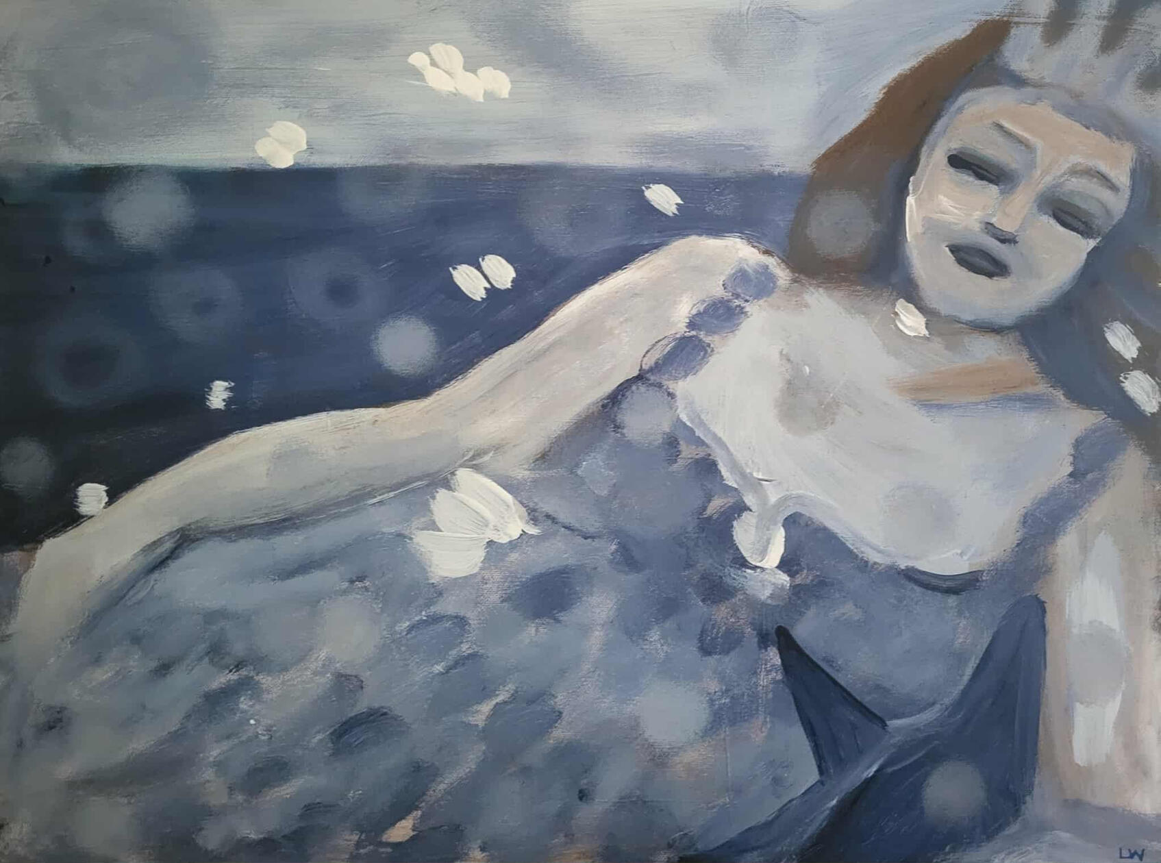 somebody&#39;s princess 20x16 acrylic on canvas $125