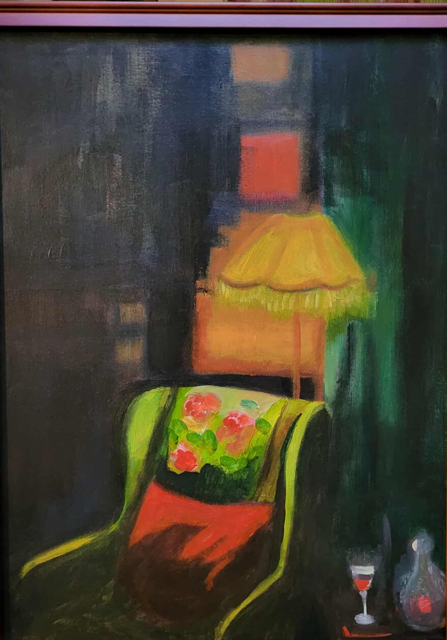 don't wait up 18x24 framed acrylic on board $275