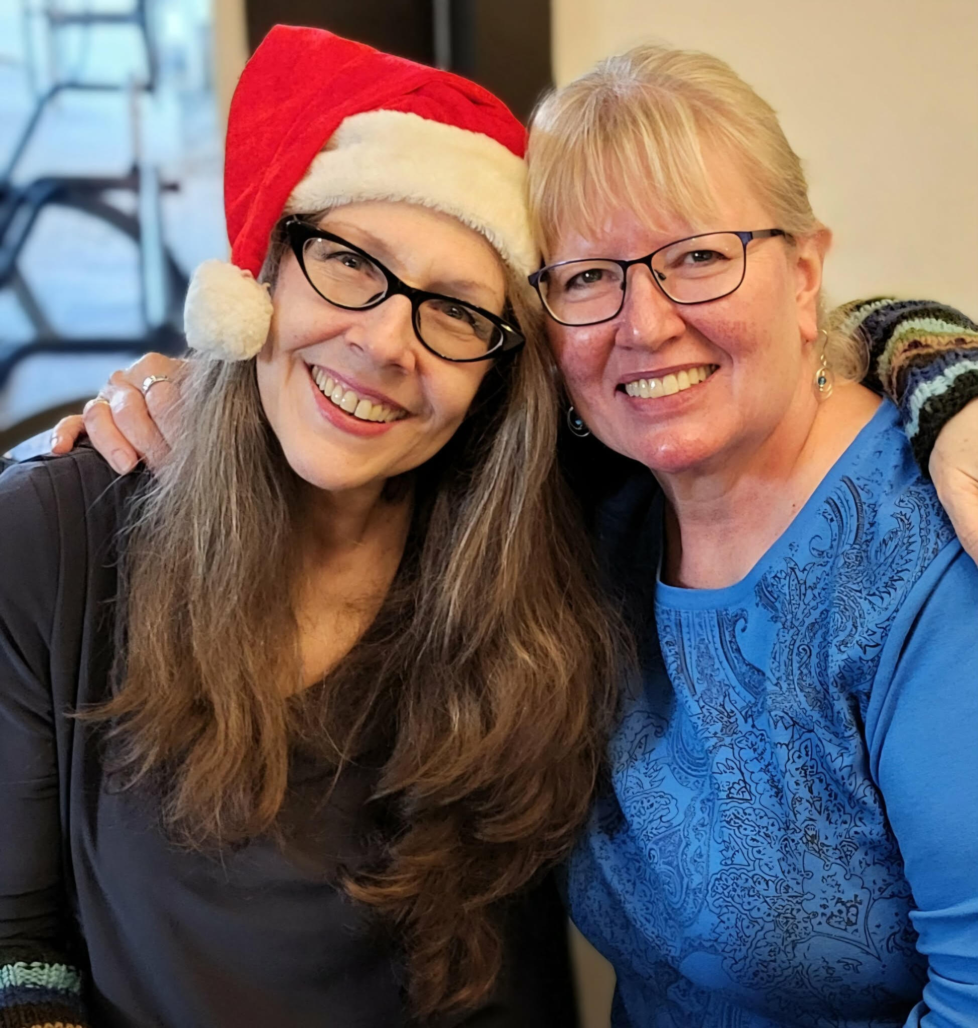 original painting by singerluciewalker advertising private painting workshops - whimsical women and paint yourself happy